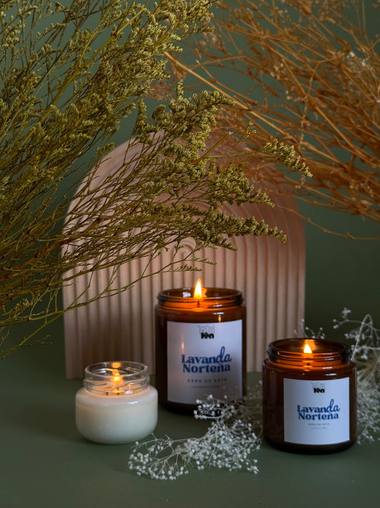 Lavanda Norteña – Vela de Soya Premium Lavanda