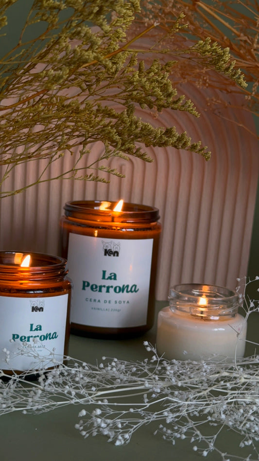 La Perrona – Vela de Soya Premium Vainilla