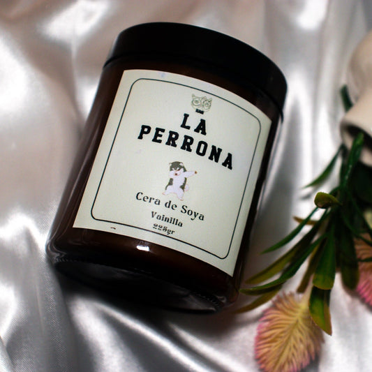 La Perrona – Vela de Soya Premium Vainilla